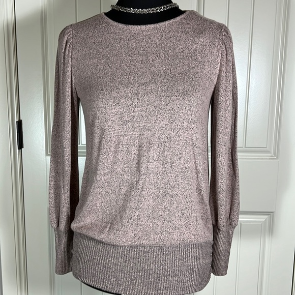 Apt 9 Blush and Black Lightweight Sweater- Women’s M - Picture 1 of 6